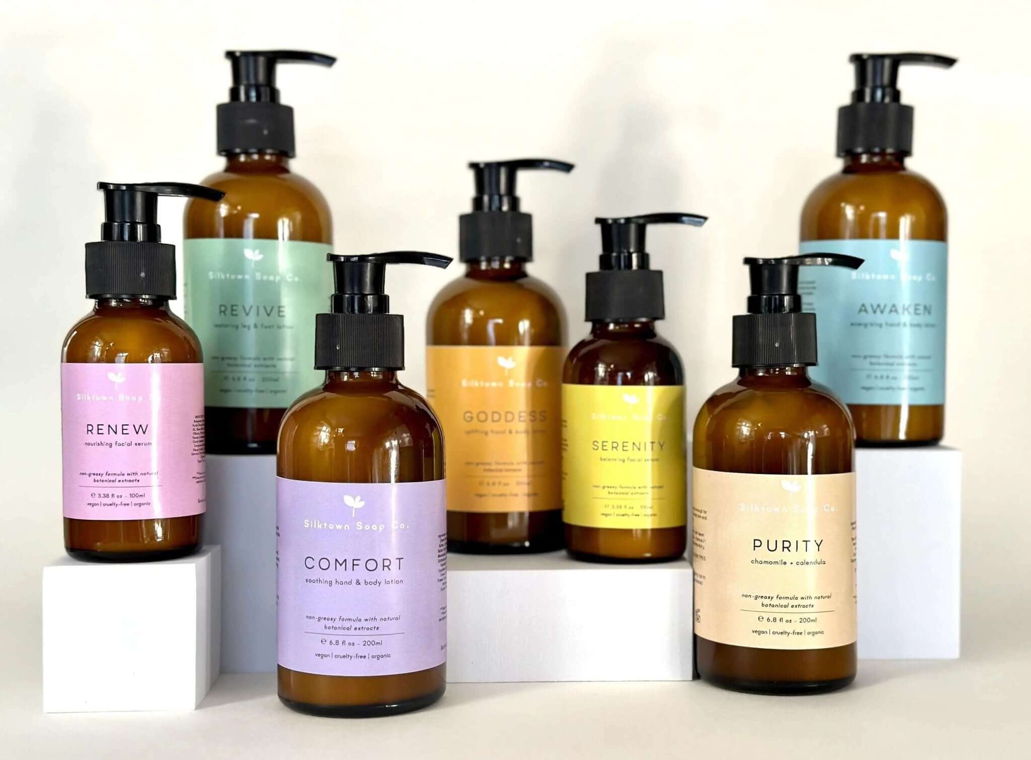 Our Natural Vegan Lotions and Serums - Silktown Soap Company