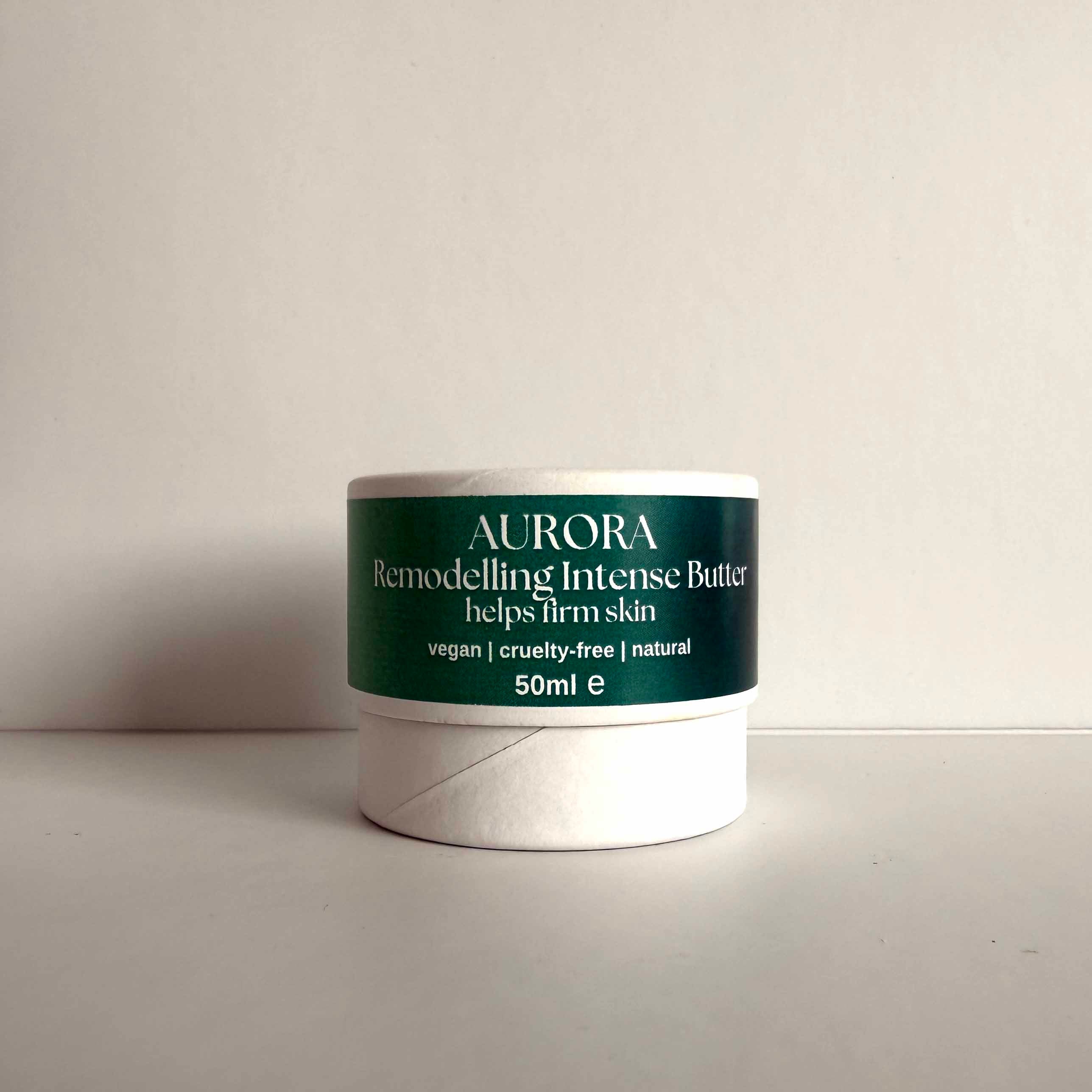 Jar of Aurora Remodelling Intense Butter on a light background