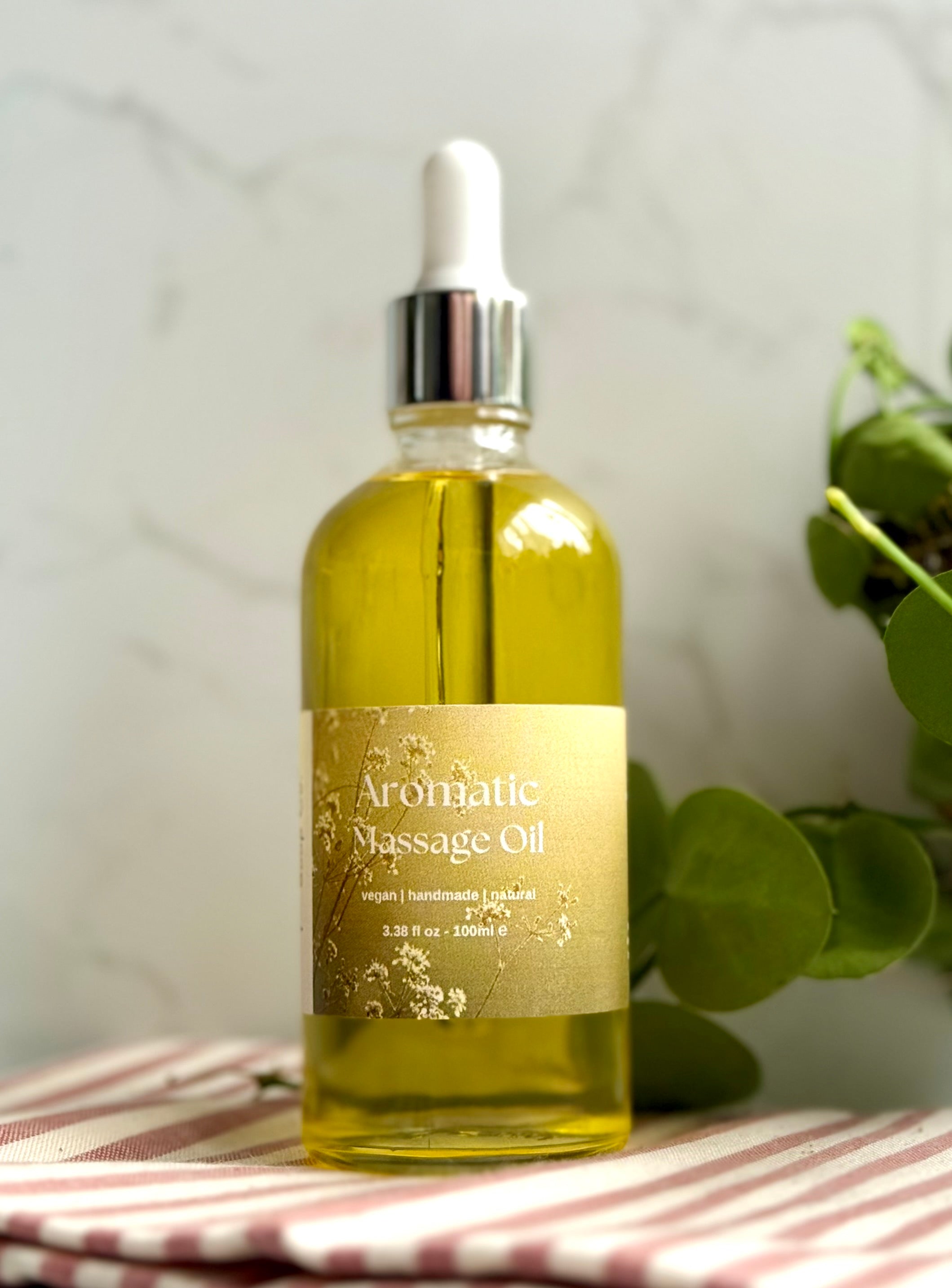 Bottle of Aromatic body massage oil
