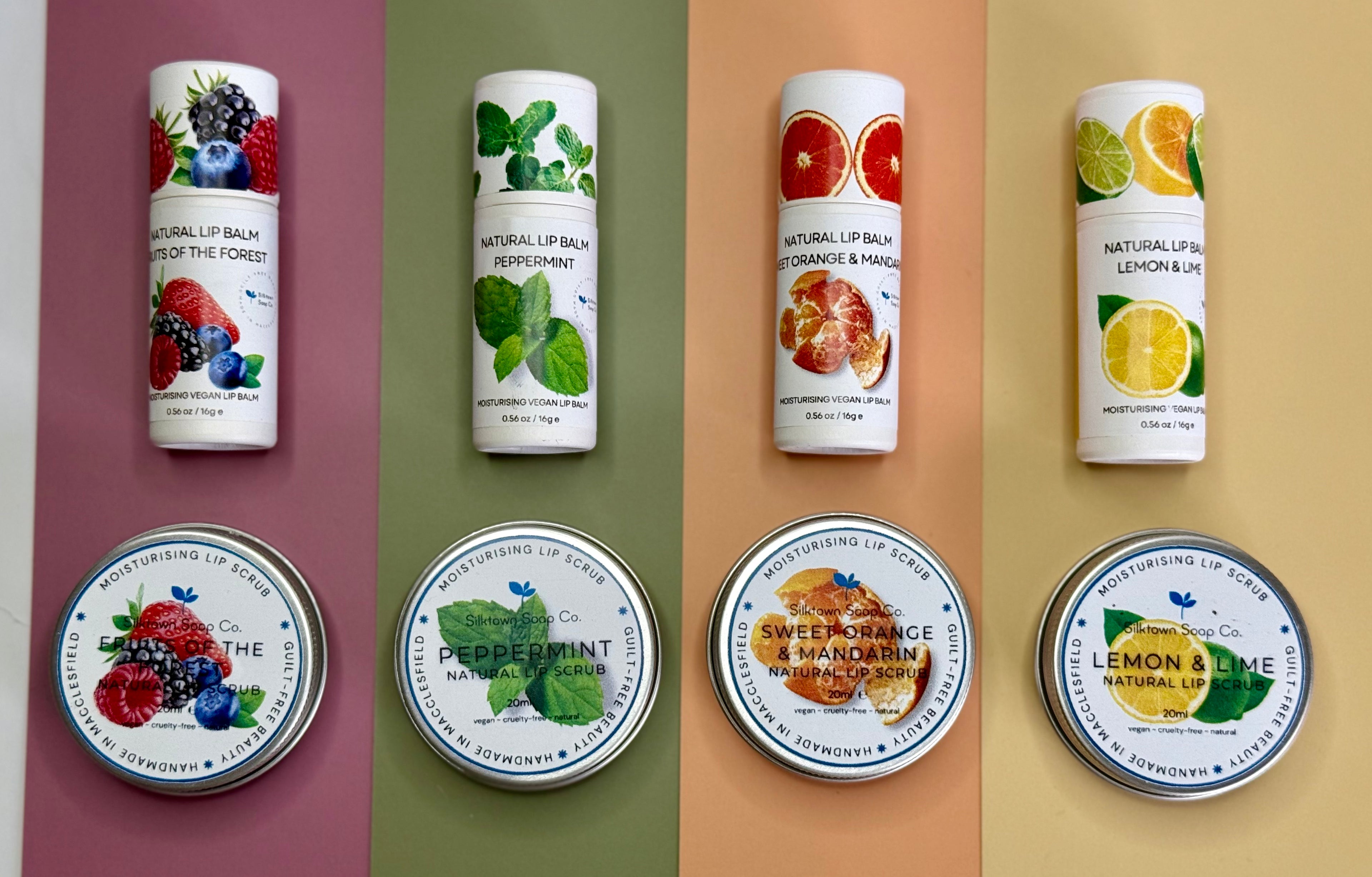 Natural Lip Care - Lip Balm & Scrub Duo