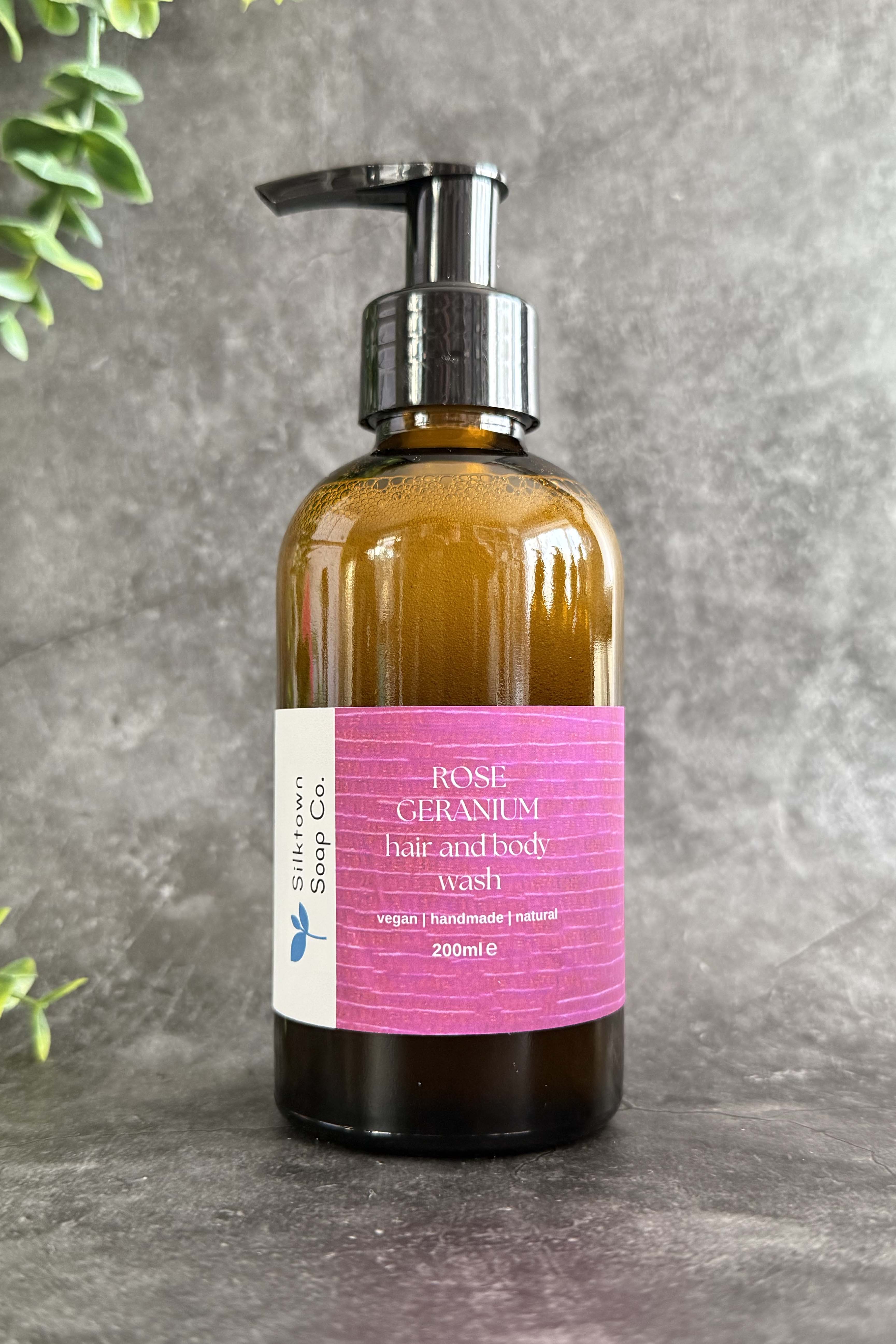 Rose Geranium hair and body wash