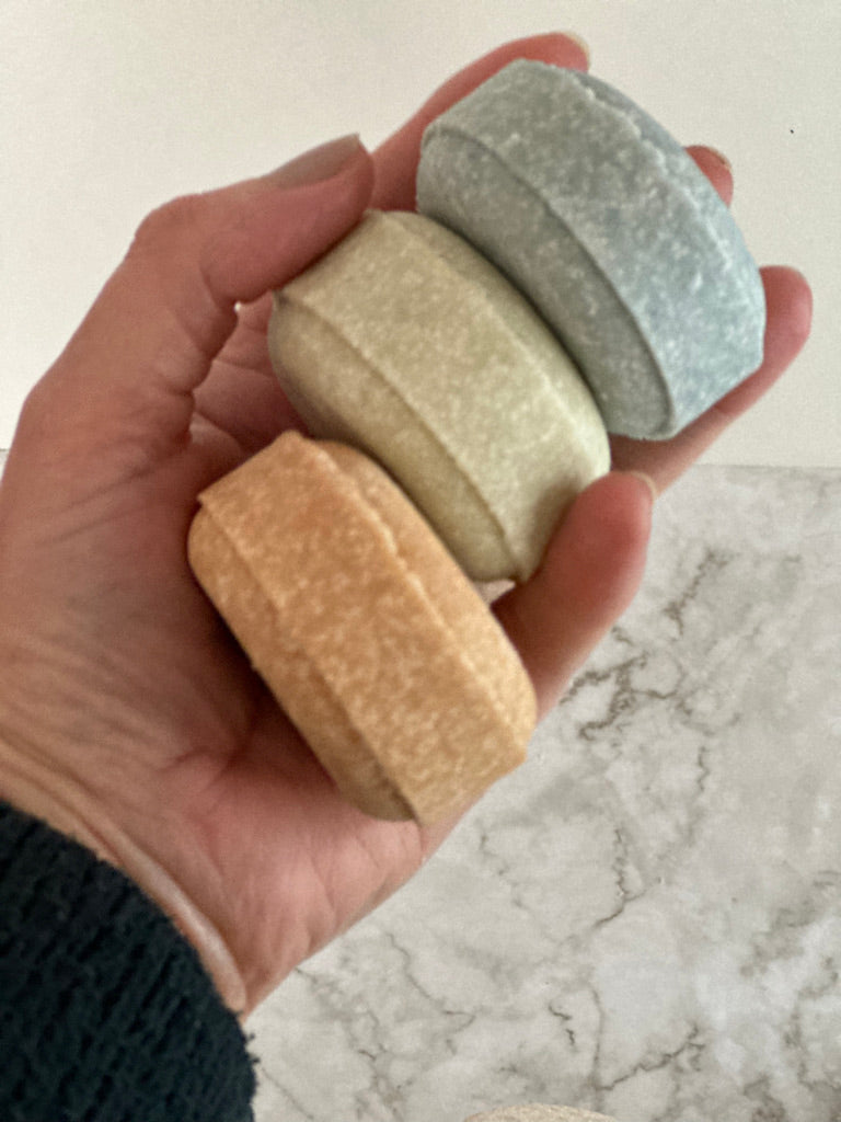 Selection of solid shampoo bars