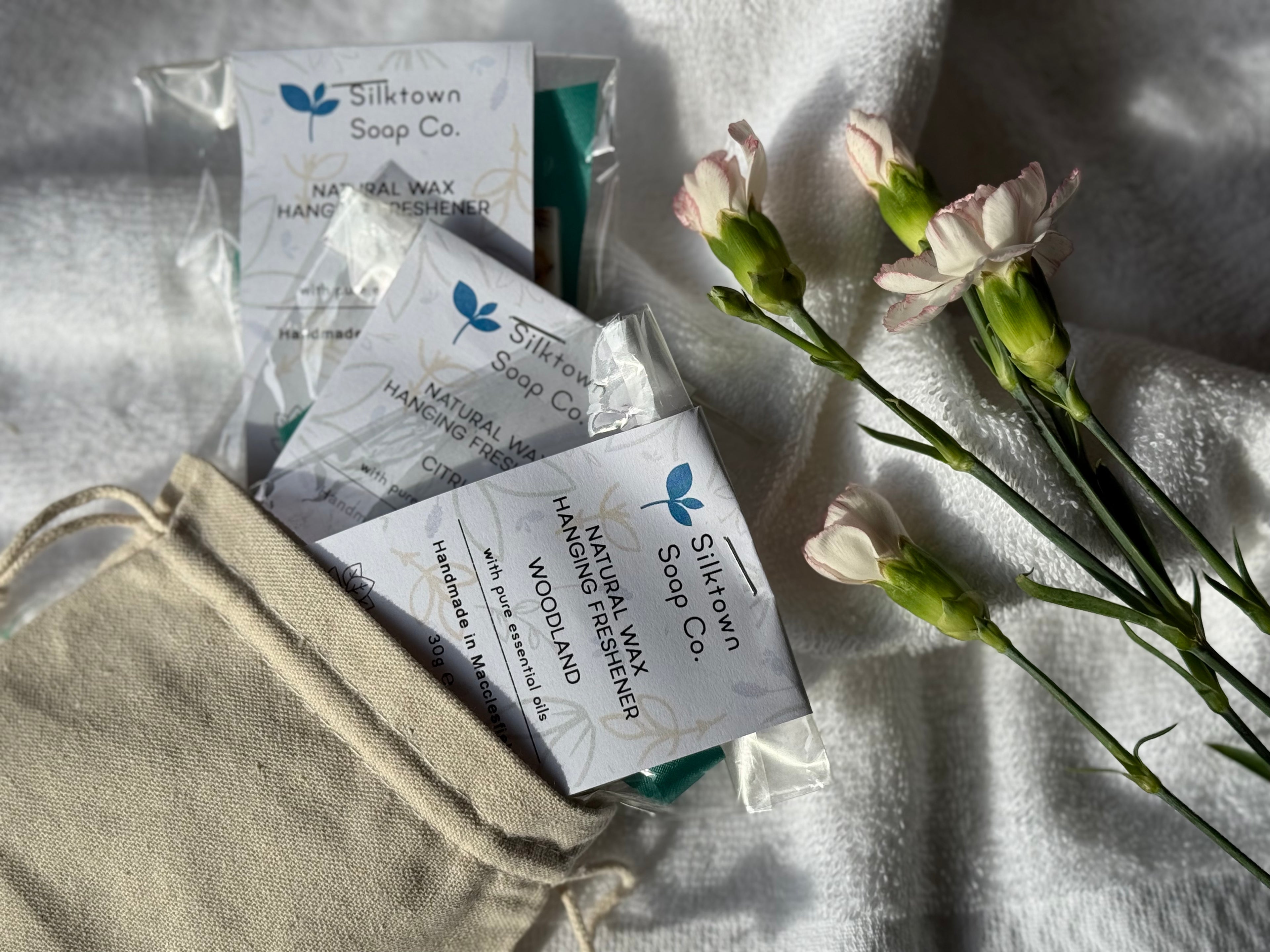 natural wax freshener selection in bag