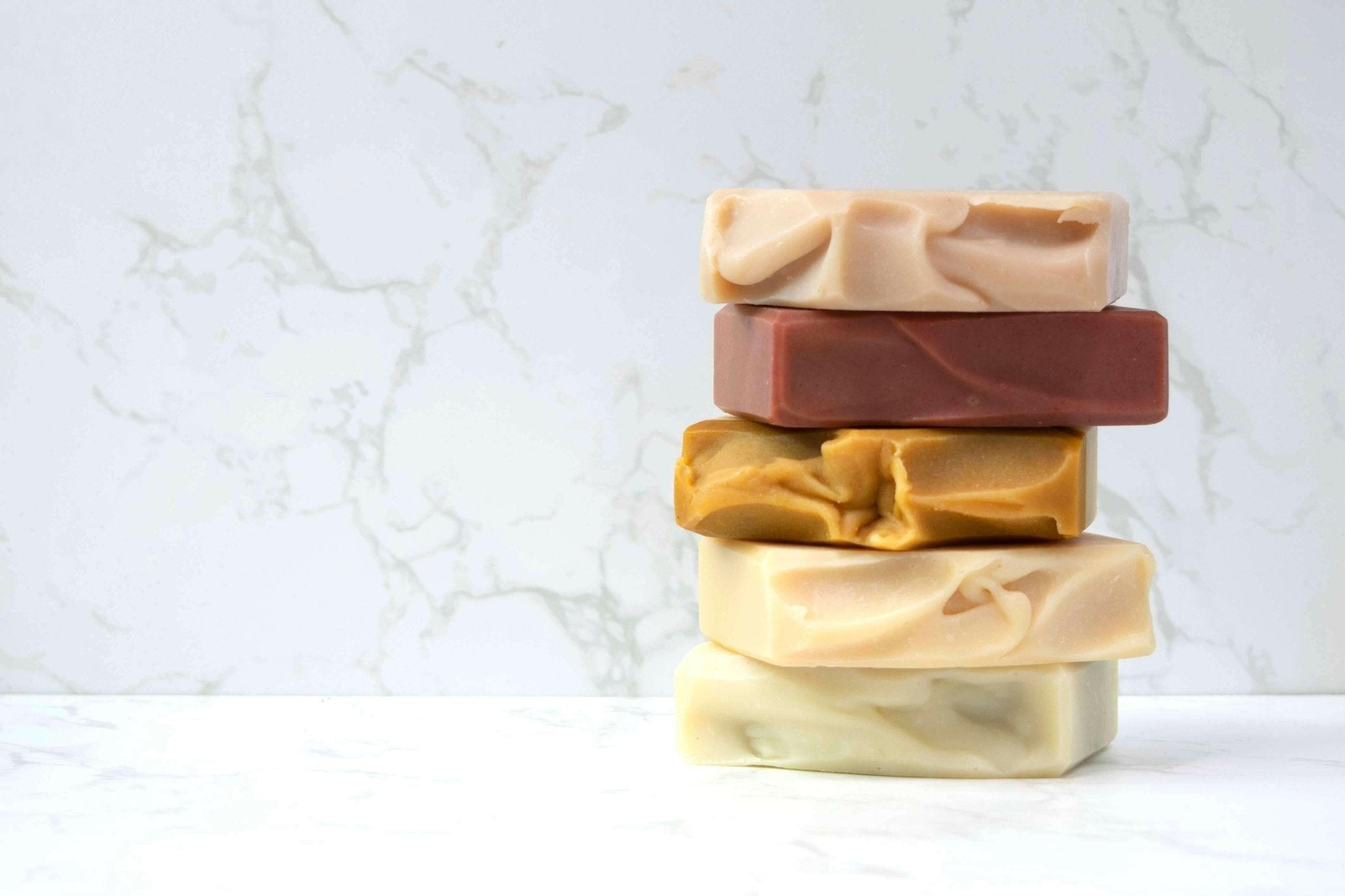 natural vegan silk natural Soap in a stack - Silktown Soap Company