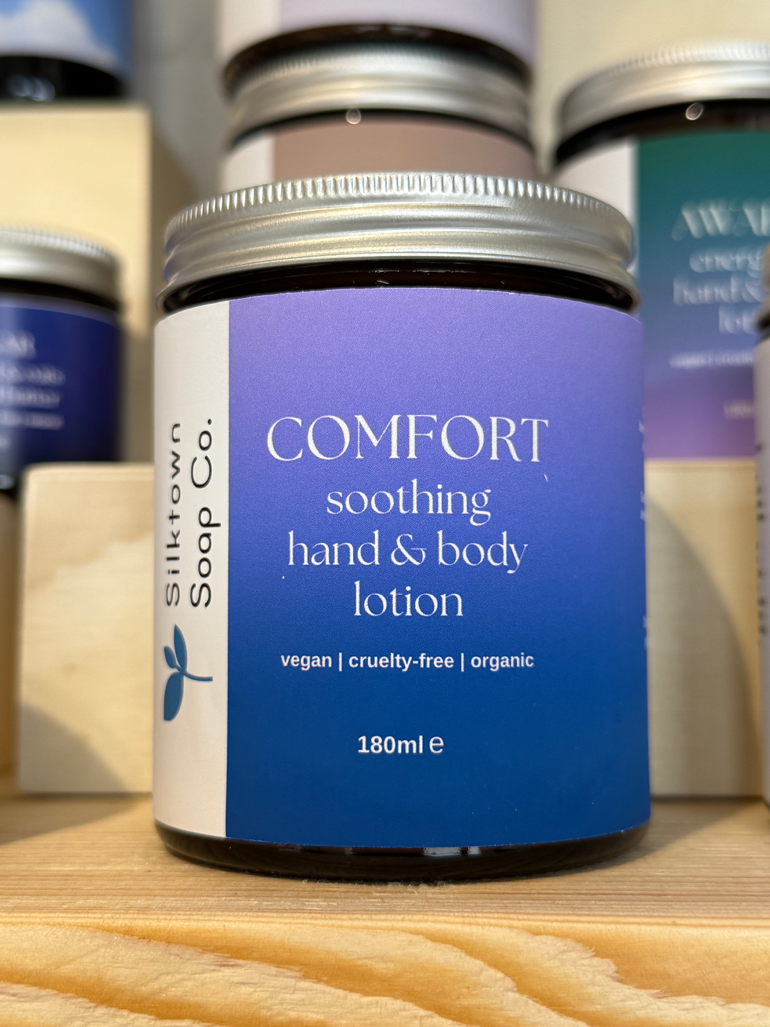 Comfort - Handmade Calendula &amp; Chamomile Infused Natural Hand &amp; Body Lotion  jar