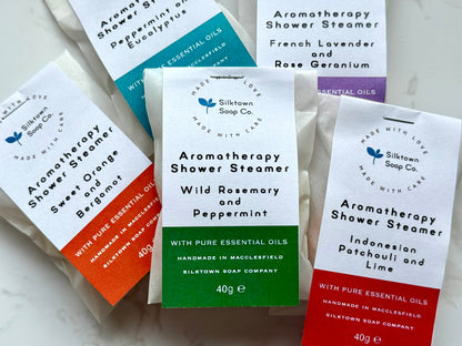 Aromatherapy Shower Steamer packaged