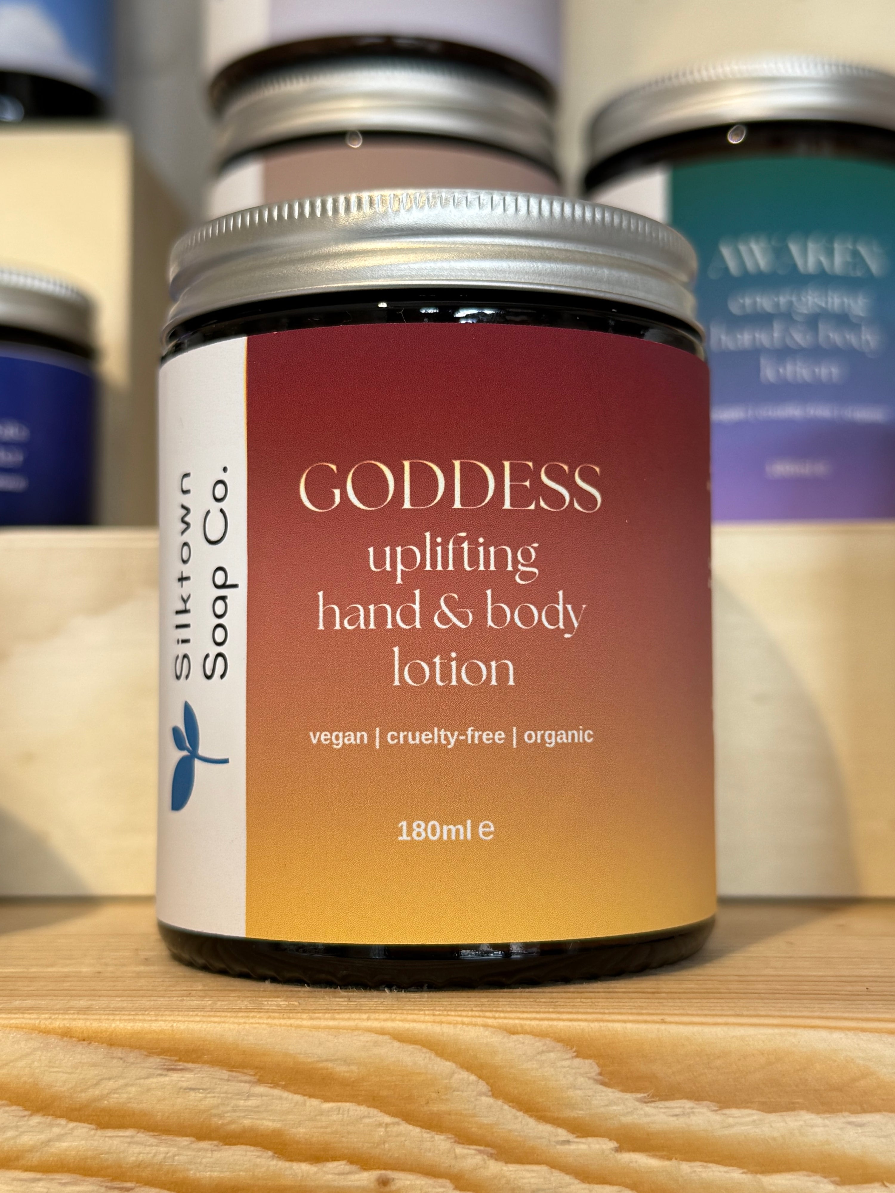 Goddess - Handmade Uplifting natural hand &amp; body lotion with Calendula &amp; Chamomile Skincare jar