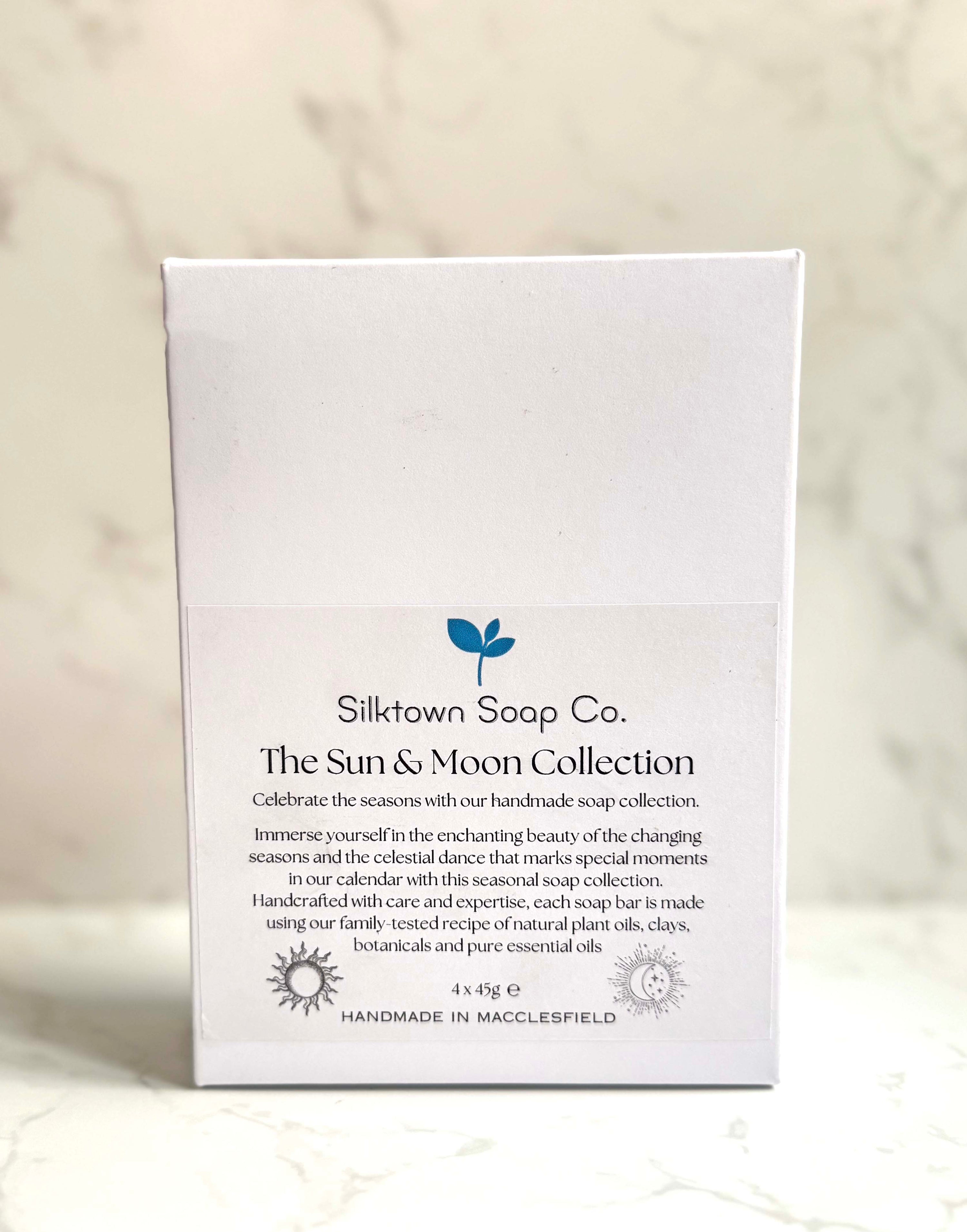 the front of our Natural Soap Gift Set - The Sun and Moon