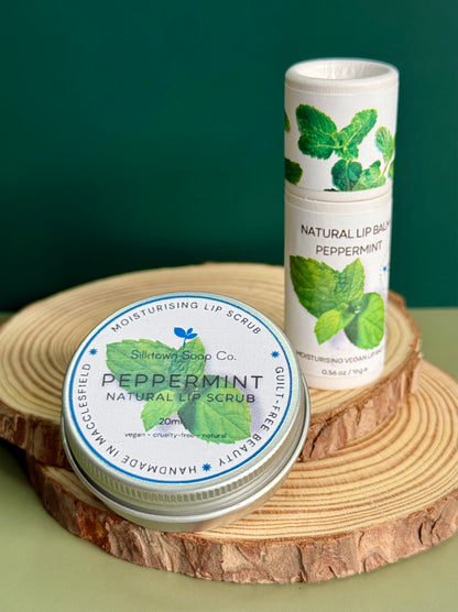 Natural Lip Care - Lip Balm &amp; Scrub Duo