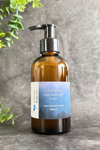 lavender hair and body wash