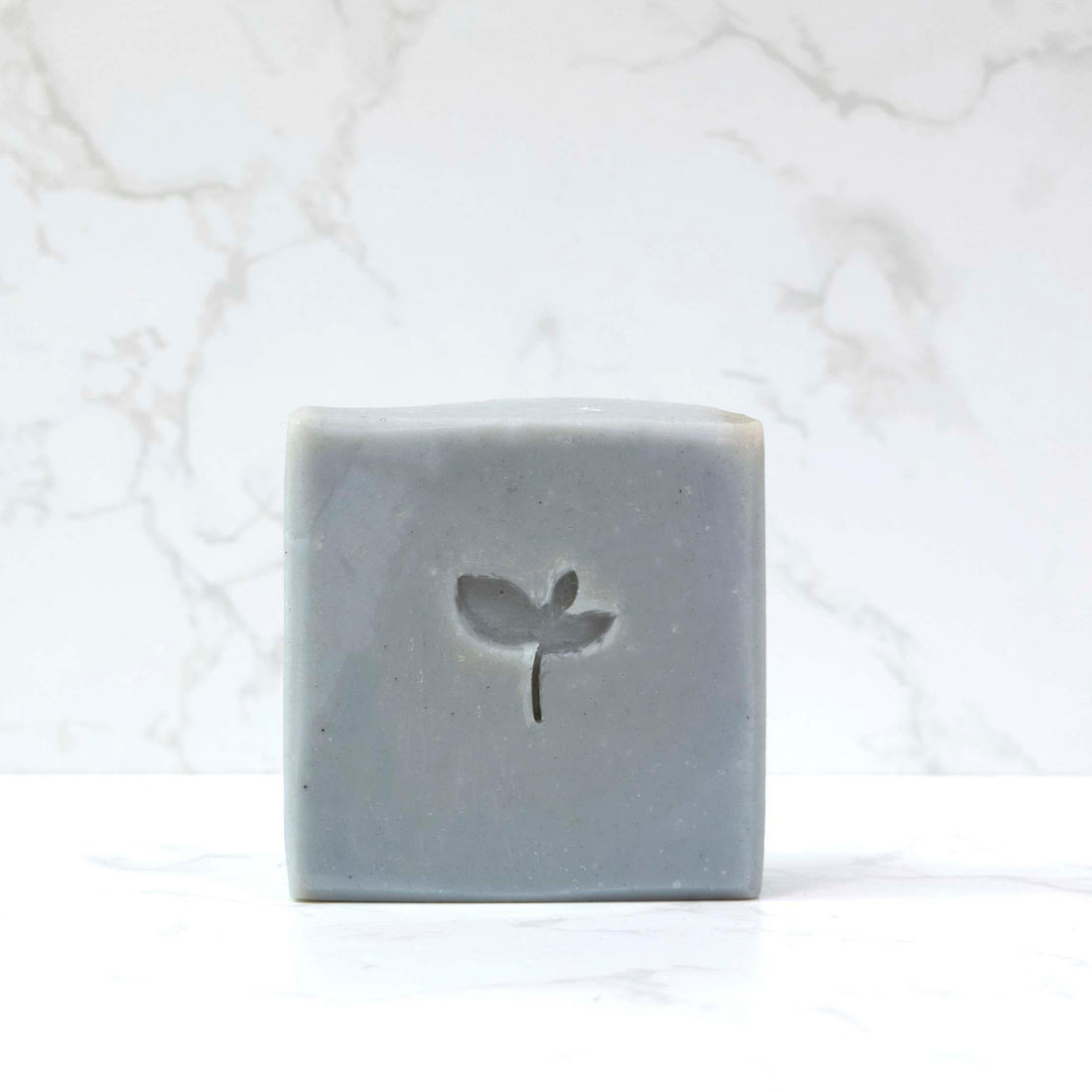 Ocean Breeze Natural soap with a marble background