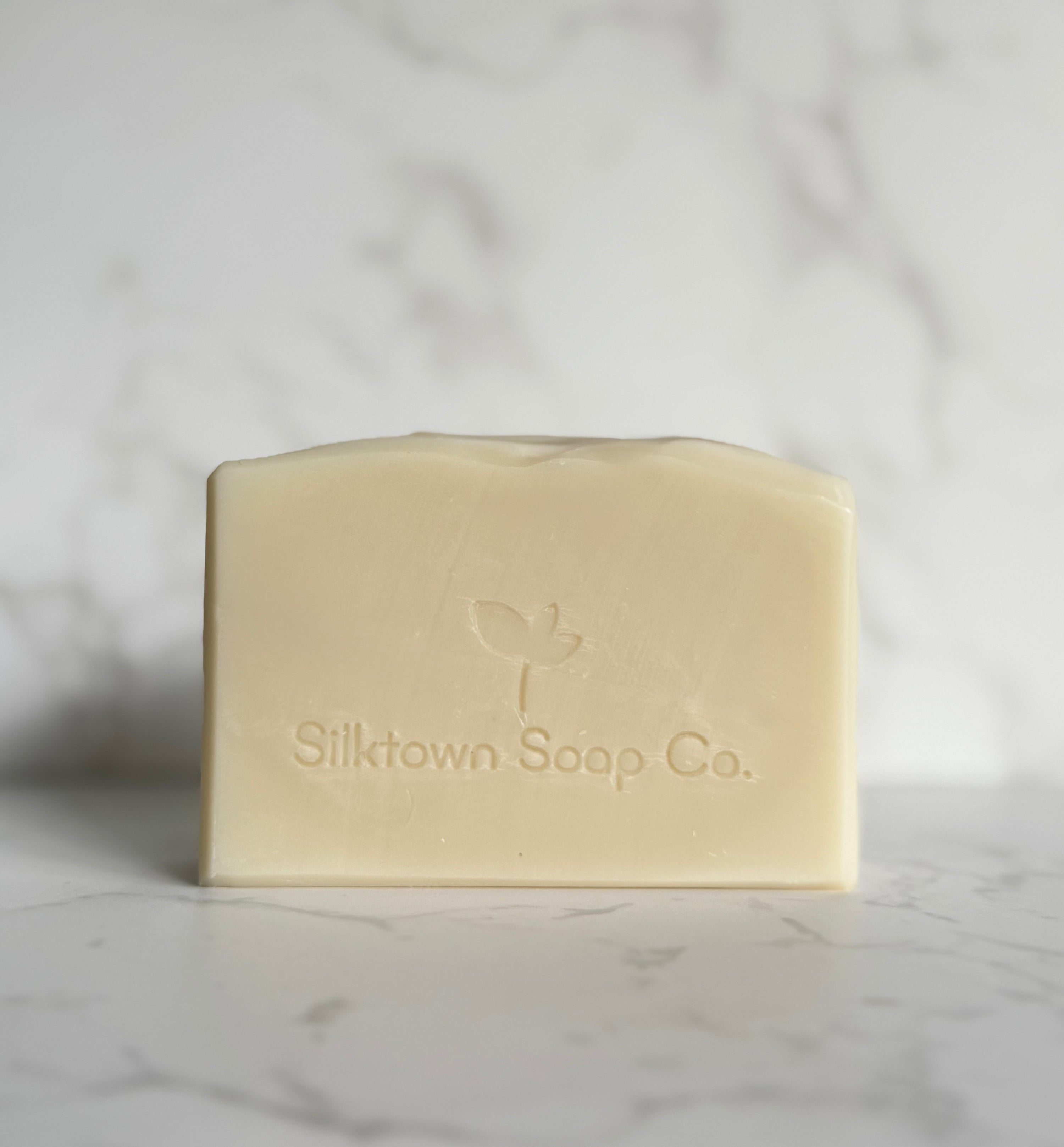 Pure and Simple Natural Soap  on a marble background