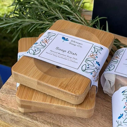 Eco-friendly bamboo soap dish - Silktown Soap Company
