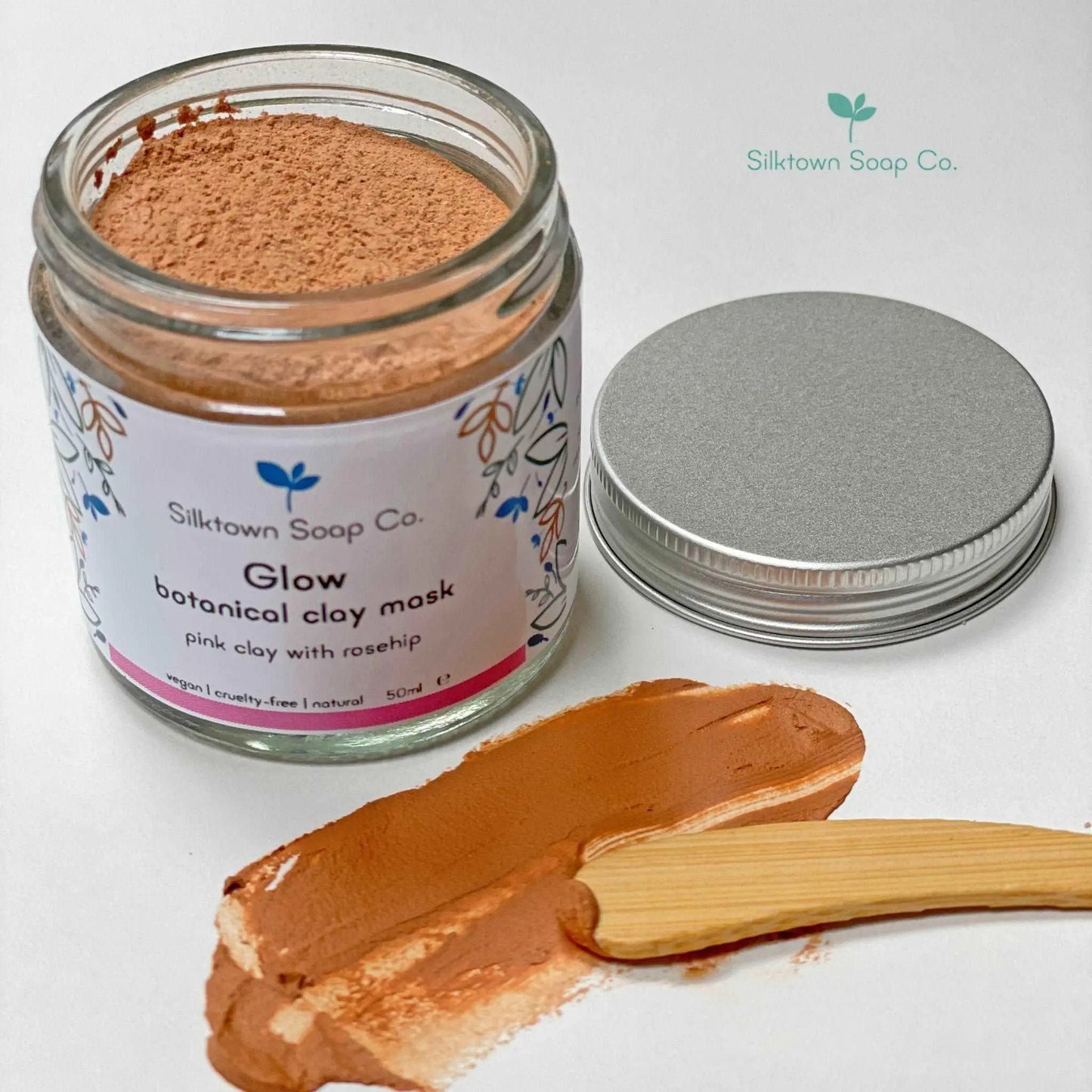 Glow - vegan botanical clay mask - Silktown Soap Company
