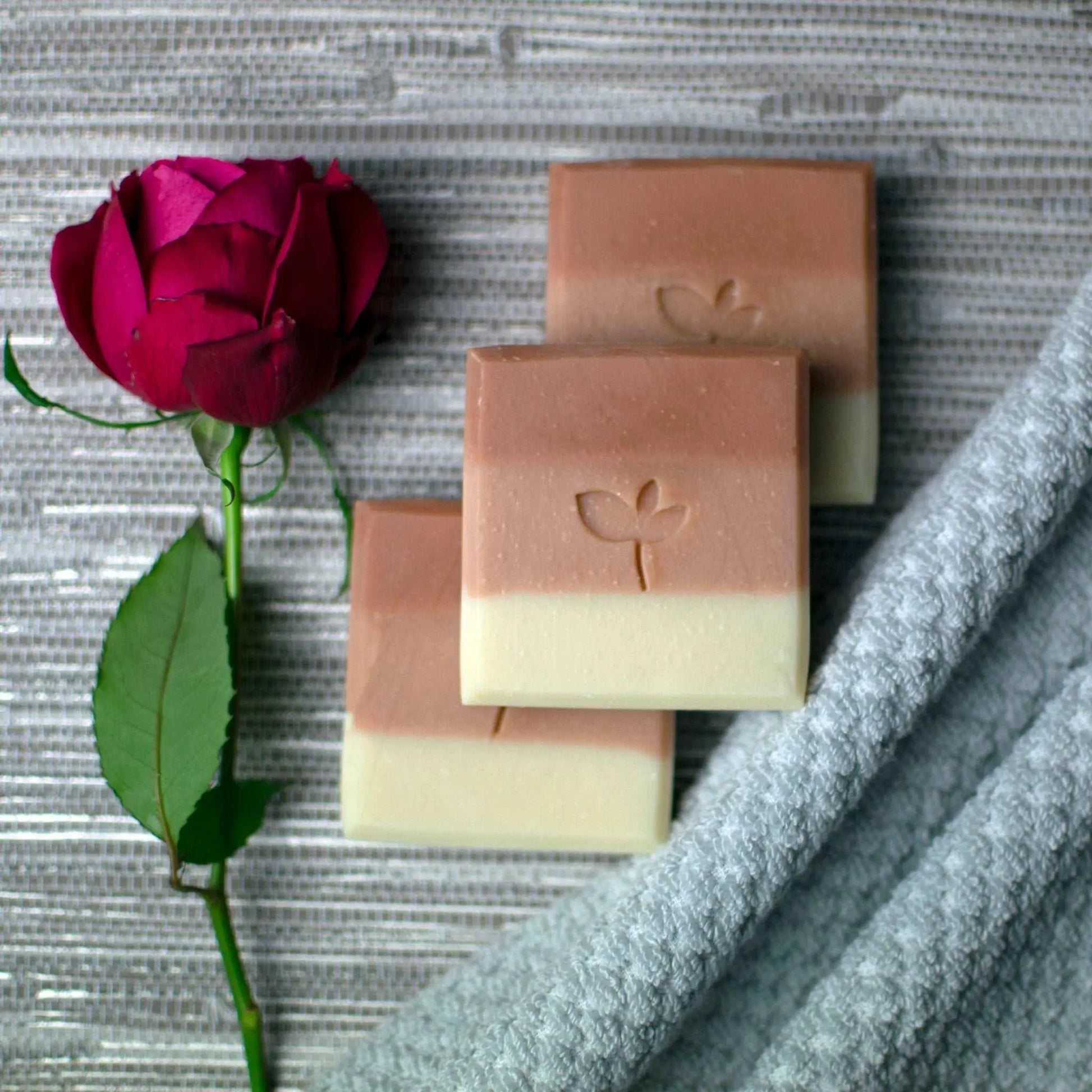 Midsummer Meadow - natural soap with rose geranium and red clay - Silktown Soap Company