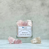 Natural Gemstone Diffuser - Rose & Clear Quartz - Silktown Soap Company