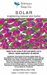 Solar Natural Intensive Skin Butter - Silktown Soap Company
