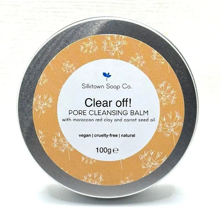 An large tin of vegan friendly Pore cleansing facial balm for oily skin