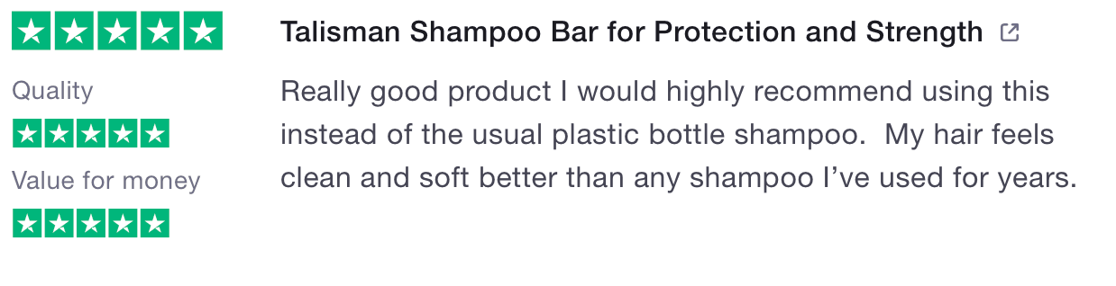 Talisman - vegan shampoo bar for protection and strength - Silktown Soap Company